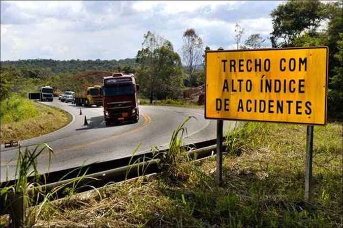 BR-381: trecho entre BH e Monlevade é o mais perigoso em Minas Gerais