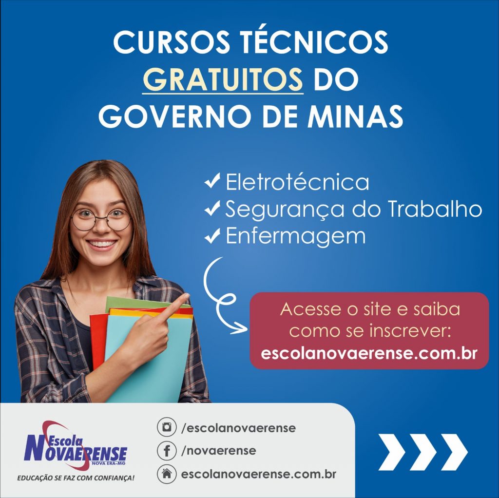 A Escola Novaerense mantém contrato com o Governo Federal para oferecer cursos técnicos pelo PRONATEC