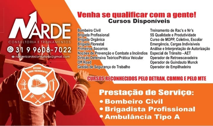 VENHA SE QUALIFICAR COM NARDE CONSULTORIA E TREINAMENTOS