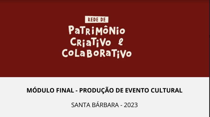 PATRIMÔNIO CRIATIVO E COLABORATIVO