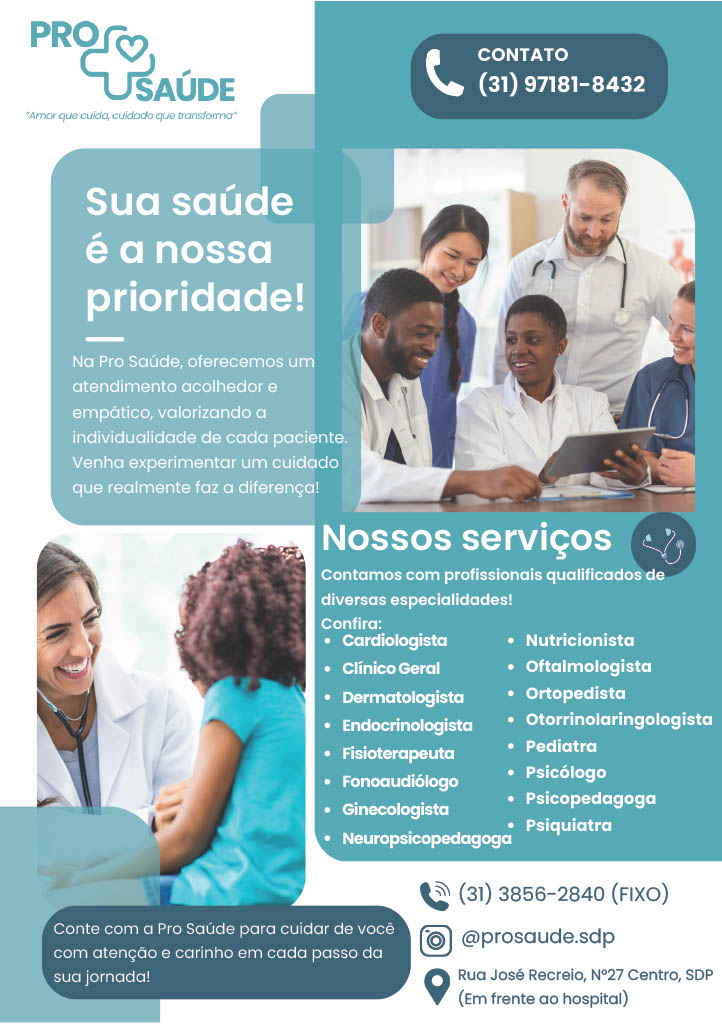 PRO SAÚDE – Amor que cuida, cuidado que transforma!