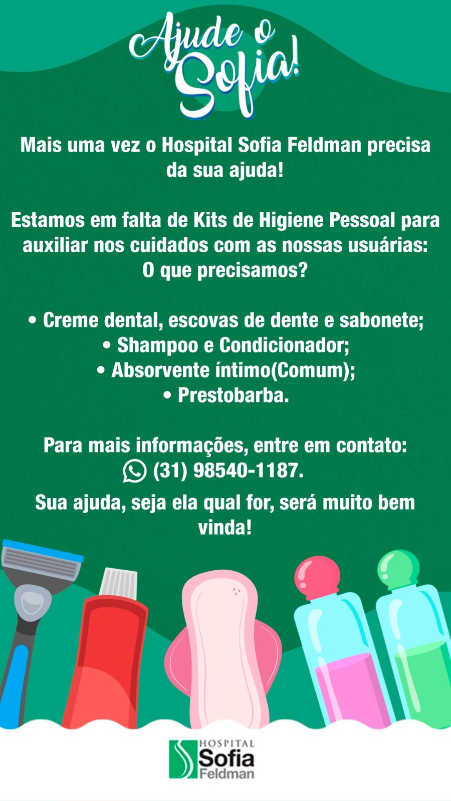 Ajude o Hospital Sofia Feldman