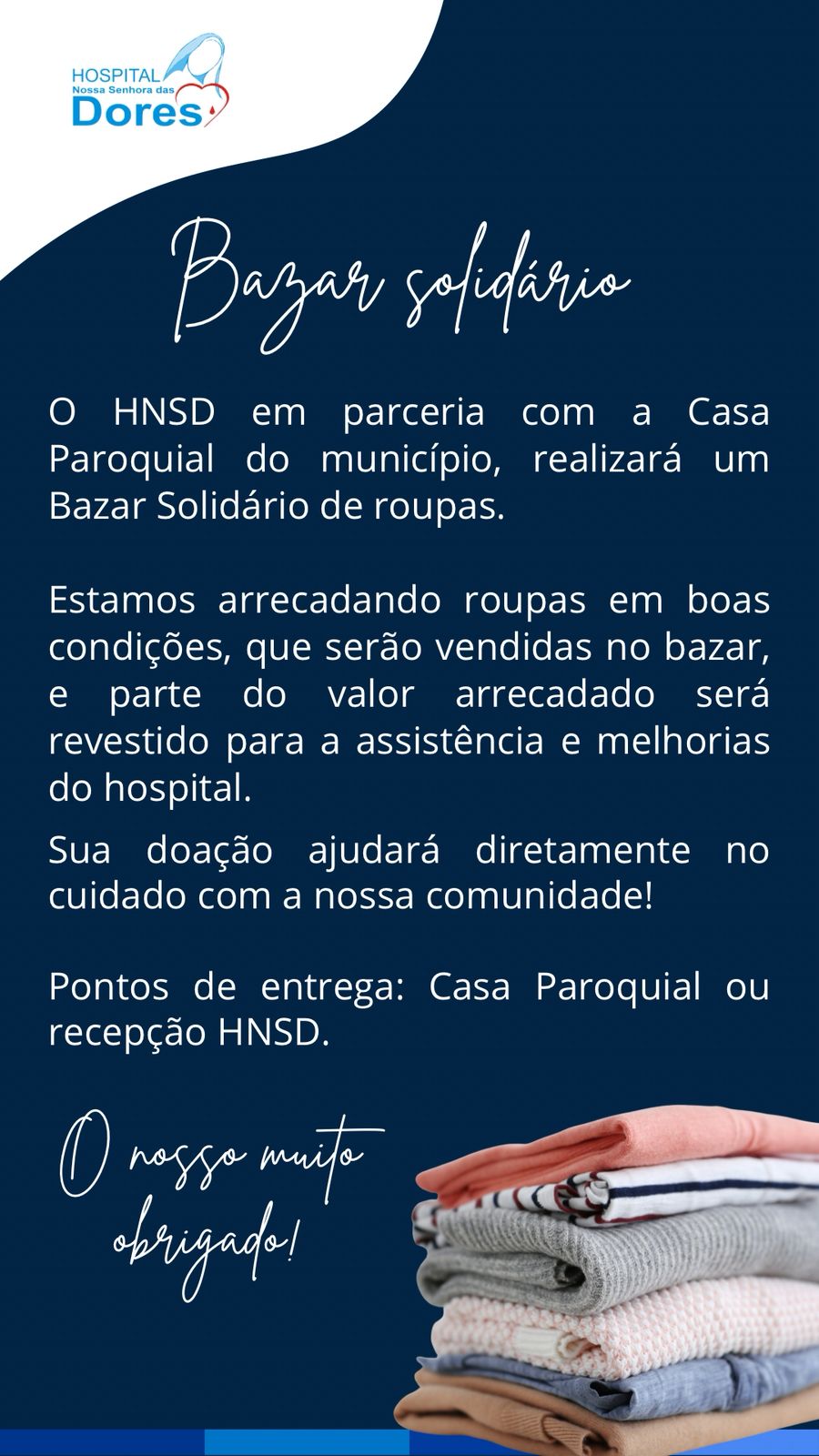 Bazar Solidário – Nossa Senhora das Dores