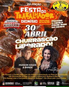 Festa do Trabalhador – Dionísio 2026