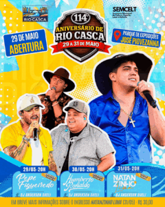 114° Aniversário de Rio Casca – 29 a 31 de maio