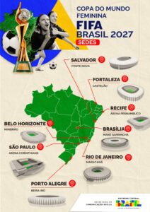 Copa do Mundo Feminina de 2027 será realizada no Brasil