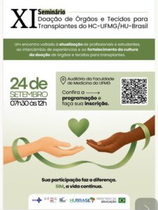 XI Seminário de Doação de órgãos e tecidos para Transplantes – UFMG